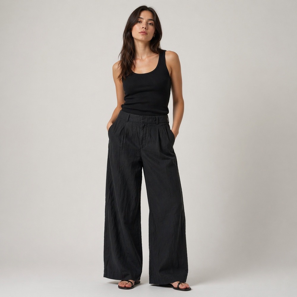 Everlane Black Wide Leg Pants